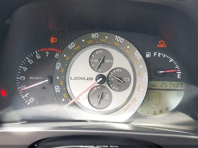 45174203 :رقم المزاد ، JTHBD182510024447 vin ، 2001 Lexus Is 300 مزاد بيع