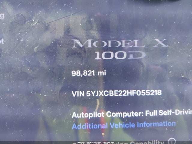 Tesla Model X 100d/75d/90d 2017 5YJXCBE22HF055218 Image 15