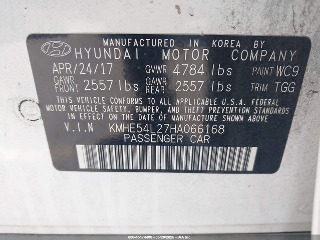KMHE54L27HA066168 Hyundai Sonata Plug-in Hybrid Limited