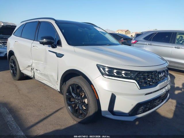 45174512 :رقم المزاد ، 5XYRK4LF1NG108735 vin ، 2022 Kia Sorento Sx Prestige مزاد بيع