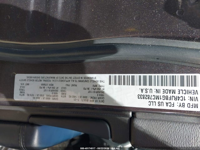 Продаж на аукціоні авто 2021 Jeep Grand Cherokee Limited 4x4, vin: 1C4RJFBG1MC782833, номер лоту: 45174517