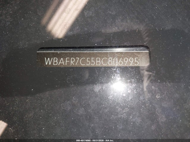 45174565 :رقم المزاد ، WBAFR7C55BC806995 vin ، 2011 Bmw 535i مزاد بيع