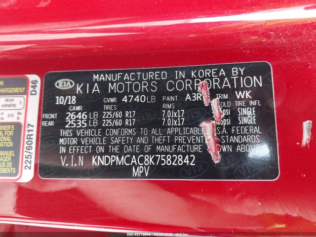 KIA Sportage Lx 2019 KNDPMCAC8K7582842 Image 9