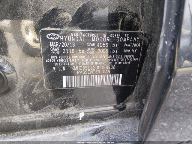 Продаж на аукціоні авто 2013 Hyundai Elantra Gt, vin: KMHD35LE2DU098908, номер лоту: 45174624