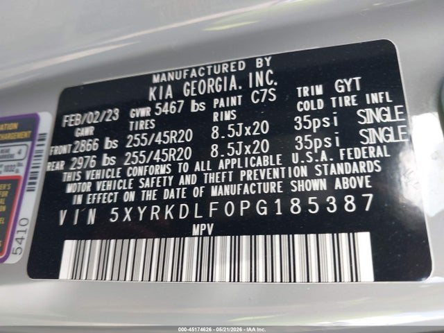 KIA SORENTO SX 2023 5XYRKDLF0PG185387 Image 9