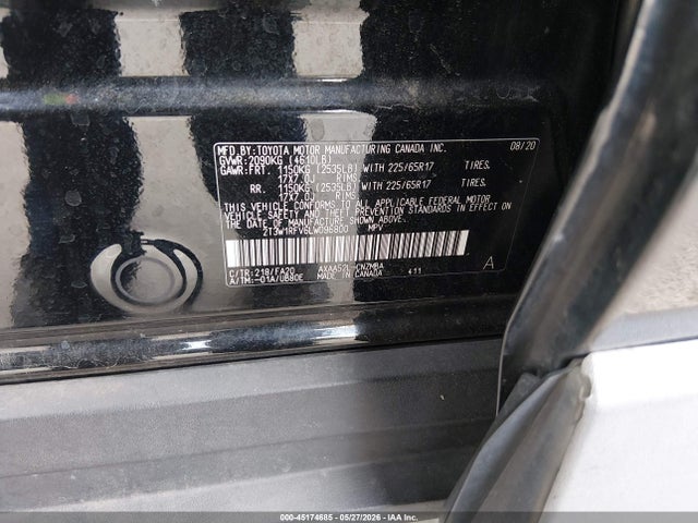 Toyota Rav4 Xle 2020 2T3W1RFV6LW096800 Image 9