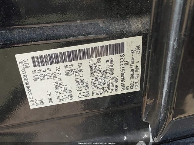 2022 Nissan Rogue Sv Fwd მანქანა იყიდება აუქციონზე, vin: 5N1BT3BA4NC672328, აუქციონის ნომერი: 45174737