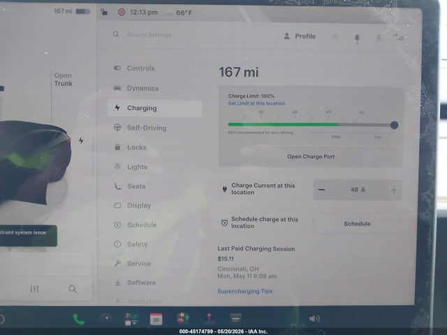 2025 Tesla Model Y Long Range Dual Motor All-wheel Drive მანქანა იყიდება აუქციონზე, vin: 7SAYGDEE8SF266965, აუქციონის ნომერი: 45174799