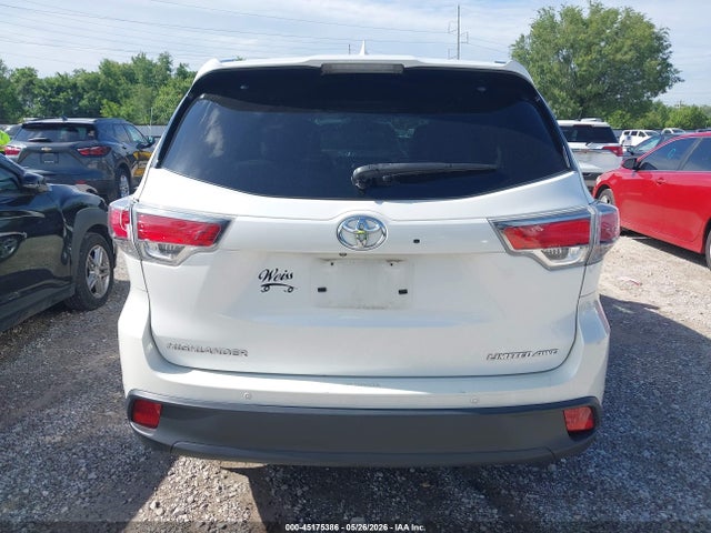 Продаж на аукціоні авто 2016 Toyota Highlander Limited V6, vin: 5TDDKRFH8GS326343, номер лоту: 45175386