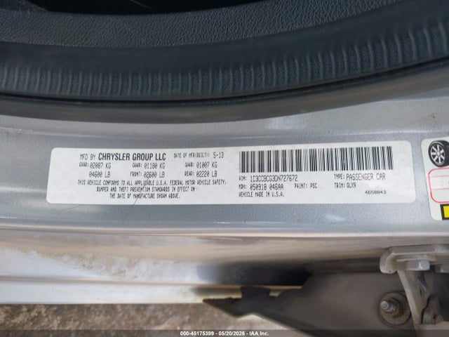 Продаж на аукціоні авто 2013 Chrysler 200 Limited, vin: 1C3CCBCG3DN727672, номер лоту: 45175399