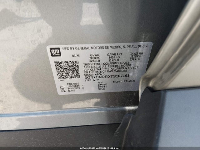 Продажа на аукционе авто 2026 Chevrolet Equinox Ev Lt 2, Fwd, vin: 3GN7DNRRXTS107191, номер лота: 45175568