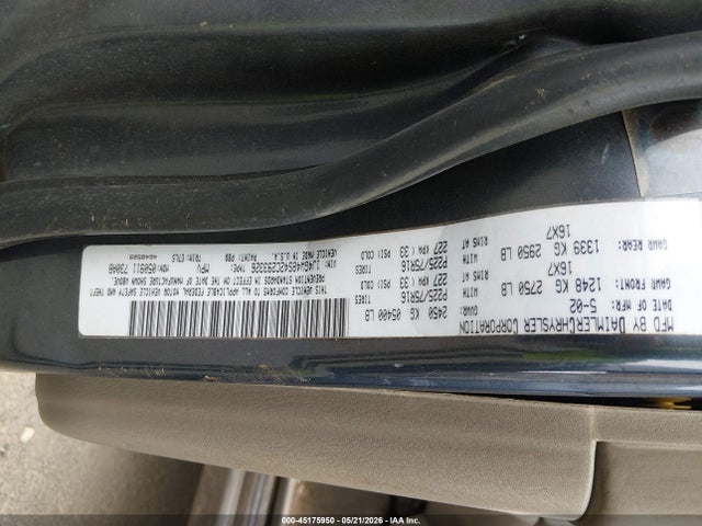 2002 Jeep Grand Cherokee Laredo მანქანა იყიდება აუქციონზე, vin: 1J4GW48S42C293326, აუქციონის ნომერი: 45175950