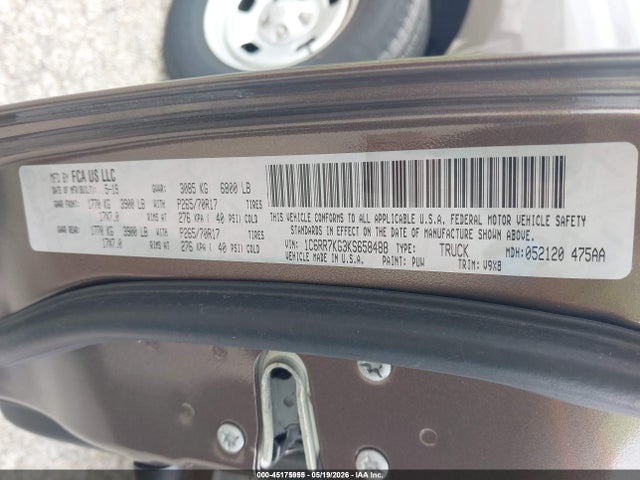 Aukcja sprzedaży 2019 Ram 1500 Classic Tradesman  4x4 5'7 Box, vin: 1C6RR7KG3KS658488, numer aukcji: 45175955