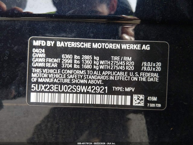 5UX23EU02S9W42921 BMW X5 Xdrive40i