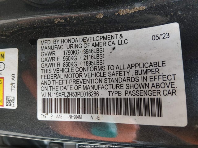 Honda Civic Lx 2023 19XFL2H53PE016286 Image 9
