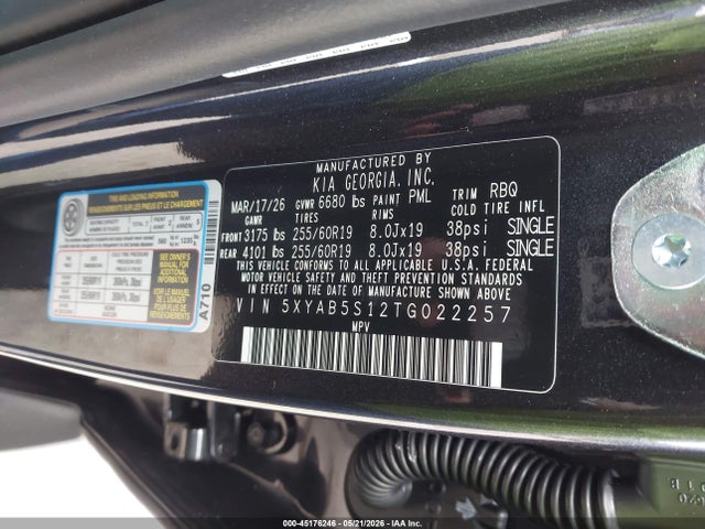 KIA Ev9 Light Long Range 2026 5XYAB5S12TG022257 Image 9
