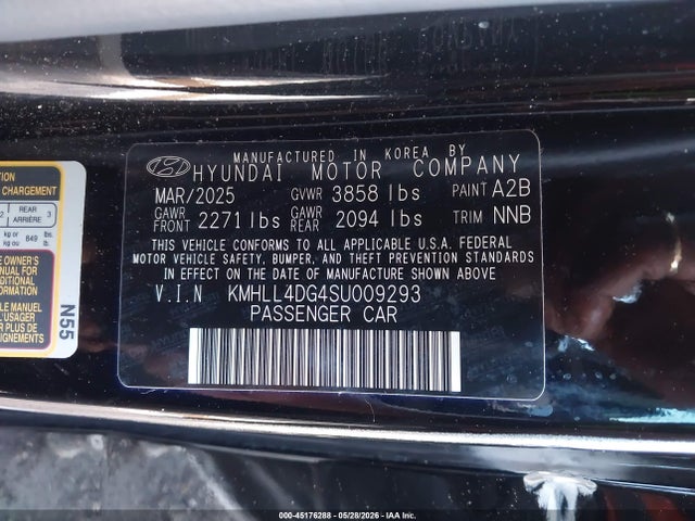 Продаж на аукціоні авто 2025 Hyundai Elantra Se, vin: KMHLL4DG4SU009293, номер лоту: 45176288