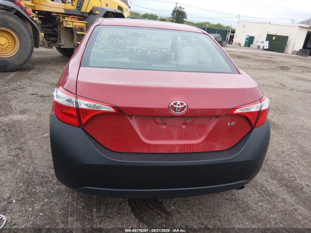 Aukcja sprzedaży 2015 Toyota Corolla Le, vin: 2T1BURHE5FC465504, numer aukcji: 45176297
