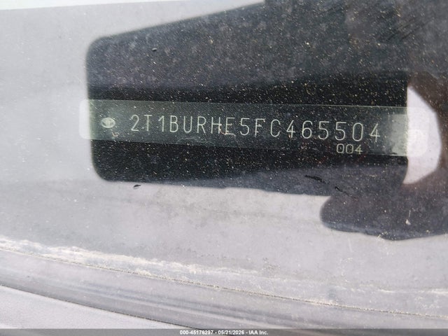 Aukcja sprzedaży 2015 Toyota Corolla Le, vin: 2T1BURHE5FC465504, numer aukcji: 45176297