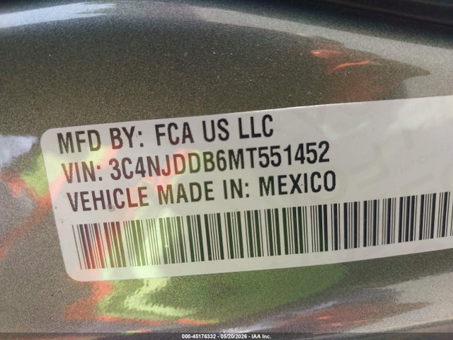 Aukcja sprzedaży 2021 Jeep Compass Trailhawk 4x4, vin: 3C4NJDDB6MT551452, numer aukcji: 45176332