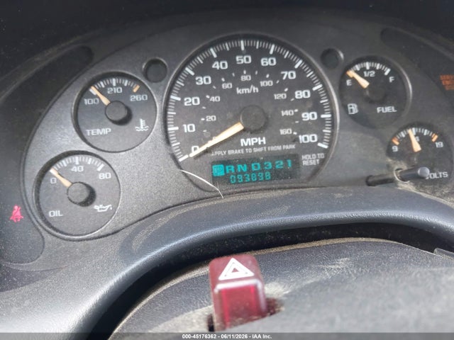 Продаж на аукціоні авто 2003 Chevrolet S-10, vin: 1GCCS19H038142117, номер лоту: 45176362
