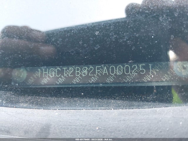 45176495 :رقم المزاد ، 1HGCT2B82FA000251 vin ، 2015 Honda Accord Ex-l V-6 مزاد بيع