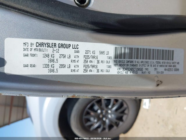 Aukcja sprzedaży 2012 Dodge Journey Se/avp, vin: 3C4PDCAB5CT290585, numer aukcji: 45176522