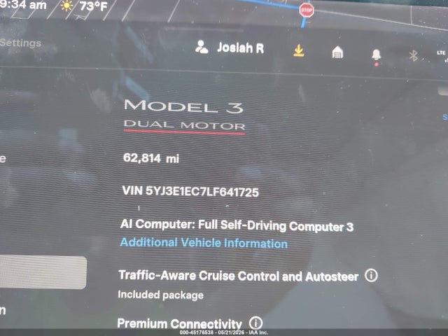 Tesla Model 3 Performance Dual Motor All-wheel Drive 2020 5YJ3E1EC7LF641725 Image 15