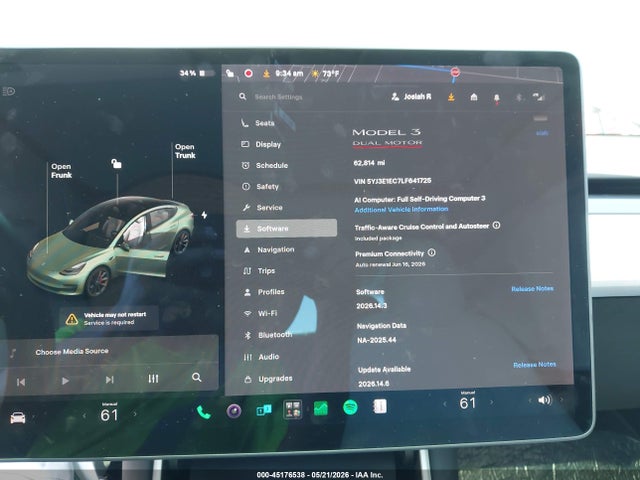 Tesla Model 3 Performance Dual Motor All-wheel Drive 2020 5YJ3E1EC7LF641725 Image 7