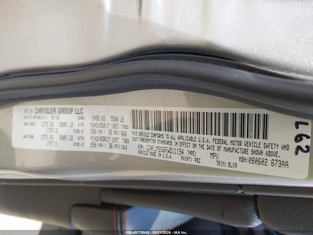 Jeep Cherokee Trailhawk 2015 1C4PJMBS6FW511154 Image 9