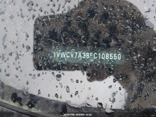 Aukcja sprzedaży 2015 Volkswagen Passat 2.0l Tdi Sel Premium, vin: 1VWCV7A38FC108550, numer aukcji: 45177026