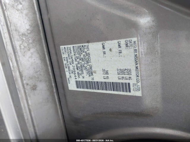 Aukcja sprzedaży 2013 Nissan Altima 2.5 Sl, vin: 1N4AL3AP9DC209644, numer aukcji: 45177036