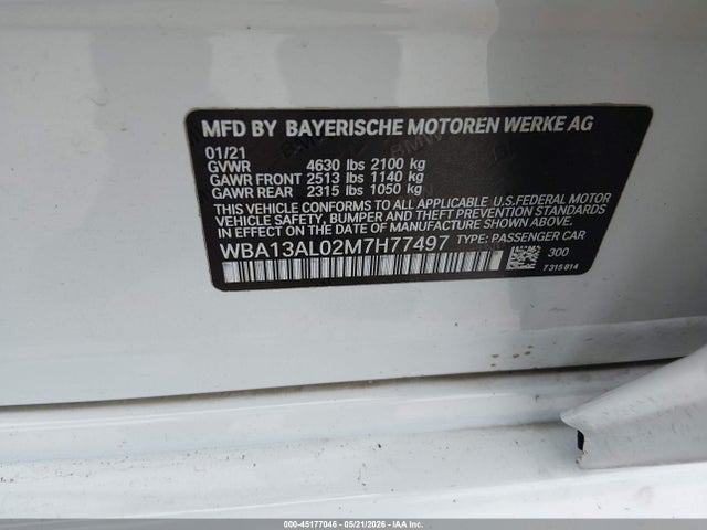 WBA13AL02M7H77497 BMW M235i Gran Coupe Xdrive