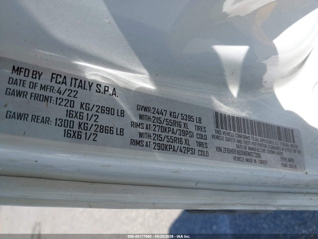 RAM Promaster City Cargo Van 2022 ZFBHRFABXN6W67306 Image 9