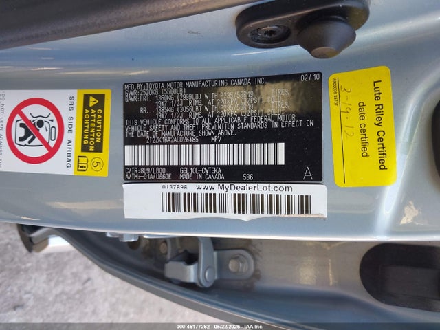 Aukcja sprzedaży 2010 Lexus Rx 350, vin: 2T2ZK1BA2AC026485, numer aukcji: 45177262