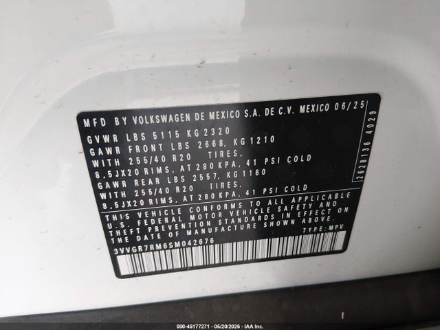 3VVGR7RM6SM042676 Volkswagen Tiguan 2.0t Se R-line Black