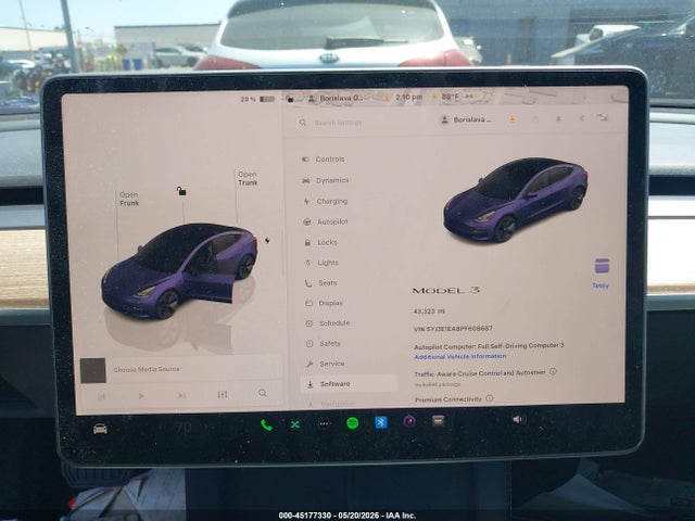 Продажа на аукционе авто 2023 Tesla Model 3 Rear-wheel Drive, vin: 5YJ3E1EA8PF608687, номер лота: 45177330
