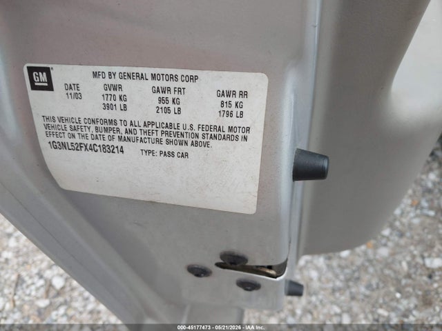 Продажа на аукционе авто 2004 Oldsmobile Alero Gl1, vin: 1G3NL52FX4C183214, номер лота: 45177473