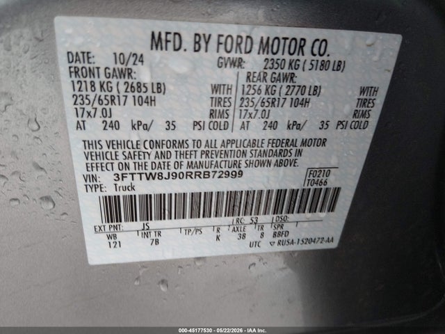 Ford Maverick Xlt 2024 3FTTW8J90RRB72999 Image 9