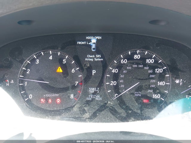 45177633 :رقم المزاد ، JTHBL46F675030182 vin ، 2007 Lexus Ls 460 مزاد بيع