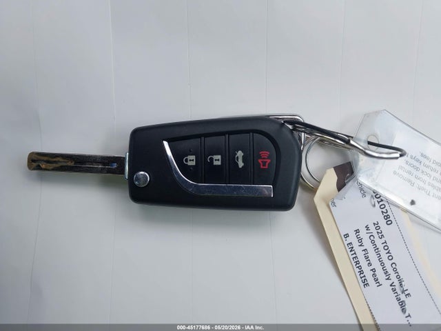 2025 Toyota Corolla Le მანქანა იყიდება აუქციონზე, vin: 5YFB4MDEXSP238893, აუქციონის ნომერი: 45177686