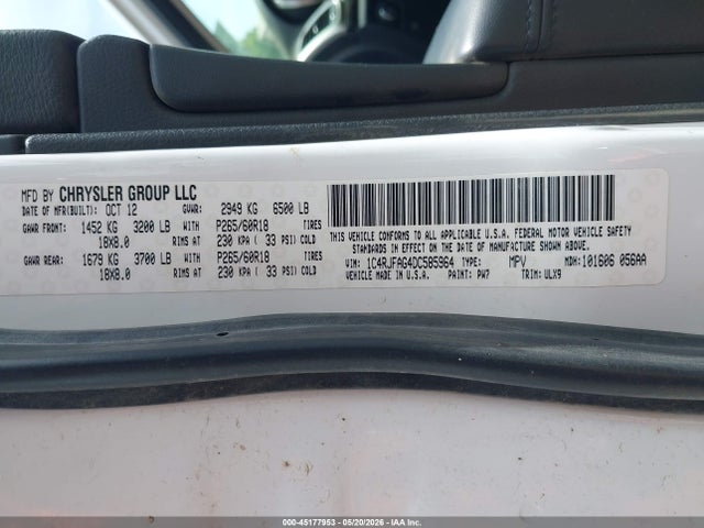Aukcja sprzedaży 2013 Jeep Grand Cherokee Laredo, vin: 1C4RJFAG4DC585964, numer aukcji: 45177953
