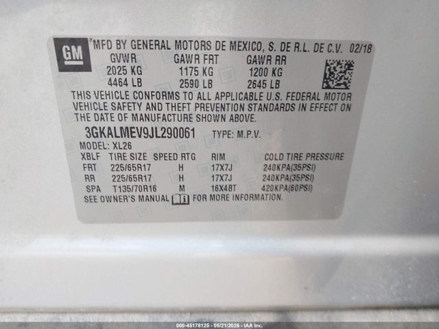 GMC Terrain Sle 2018 3GKALMEV9JL290061 Image 9