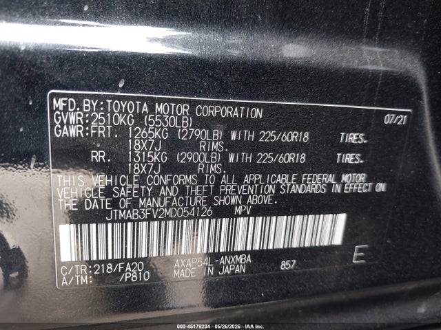 Toyota Rav4 Prime Se 2021 JTMAB3FV2MD054126 Image 9