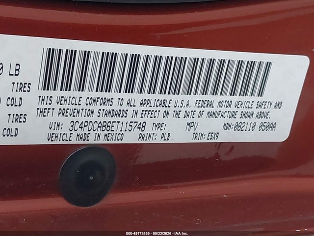 Продаж на аукціоні авто 2014 Dodge Journey American Value Pkg, vin: 3C4PDCAB6ET115748, номер лоту: 45178459