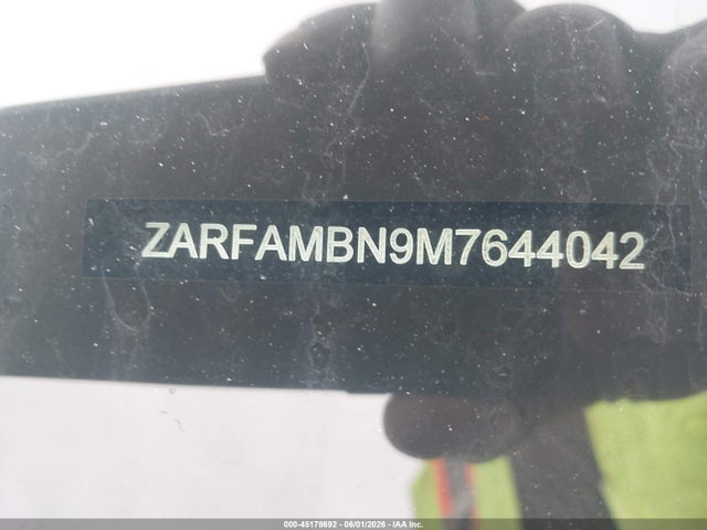 45178692 :رقم المزاد ، ZARFAMBN9M7644042 vin ، 2021 Alfa Romeo Giulia Ti Rwd مزاد بيع