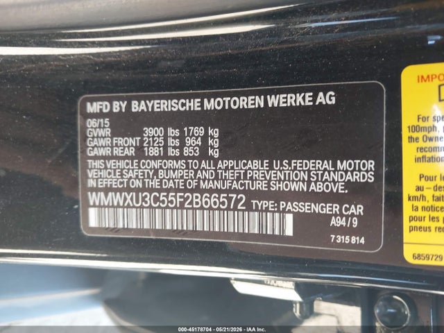 Mini Hardtop Cooper S 2015 WMWXU3C55F2B66572 Image 9
