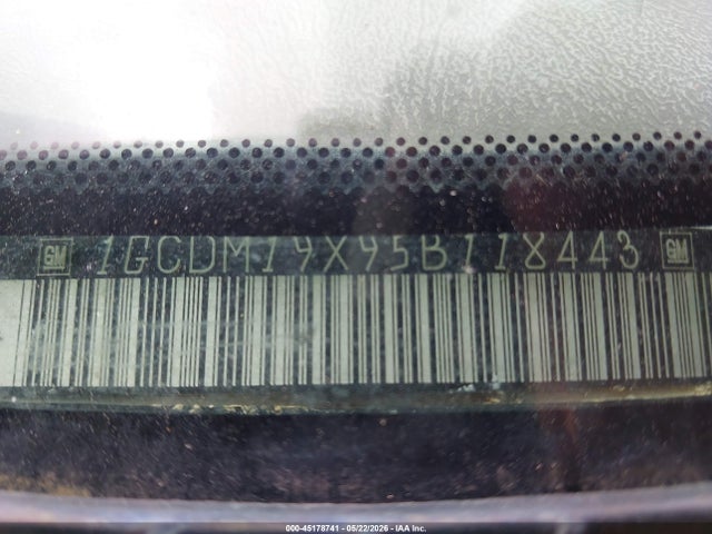 Продаж на аукціоні авто 2005 Chevrolet Astro, vin: 1GCDM19X95B118443, номер лоту: 45178741