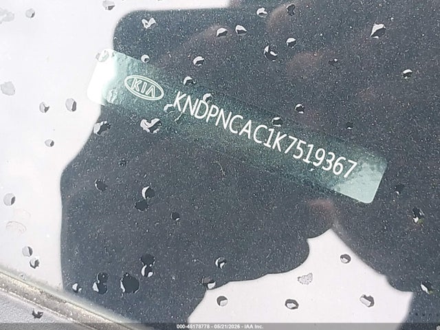 Продажа на аукционе авто 2019 Kia Sportage Ex, vin: KNDPNCAC1K7519367, номер лота: 45178778