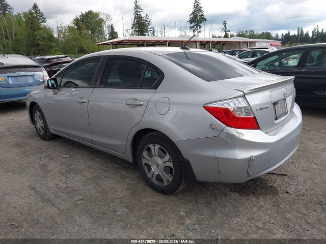 2012 Honda Civic Hybrid მანქანა იყიდება აუქციონზე, vin: JHMFB4F33CS010395, აუქციონის ნომერი: 45178829